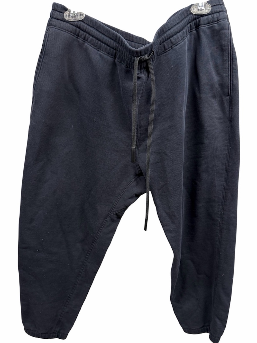Theory Men's XL Navy Colts Cropped Jogger in Terry Cotton